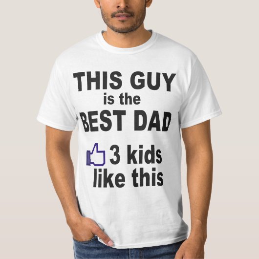 DEZE KEREL IS DE BESTE VADER, 3 KINDER ZOALS DEZE T-SHIRT (Voorkant)