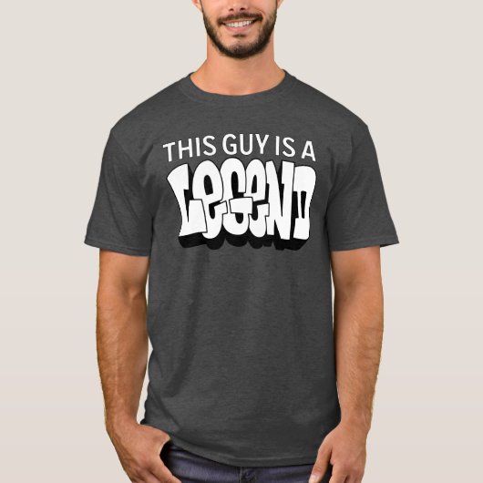 Deze kerel is een legendarische Mannen-stadsgraffi T-shirt (Voorkant)