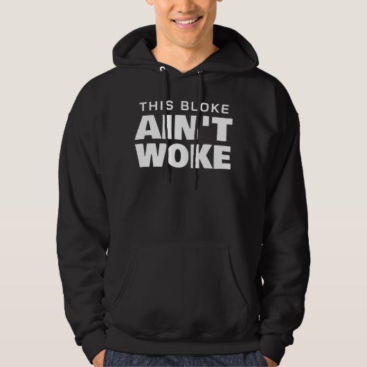 Deze kerel is niet wakker hoodie (Voorkant)
