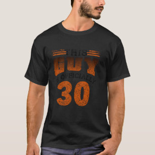 Deze kerel is officieel 30 Schattige Boy Birthday T-shirt