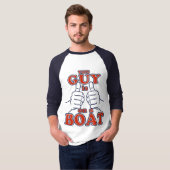 Deze kerel is op een BOAT. T-shirt (Voorkant volledig)