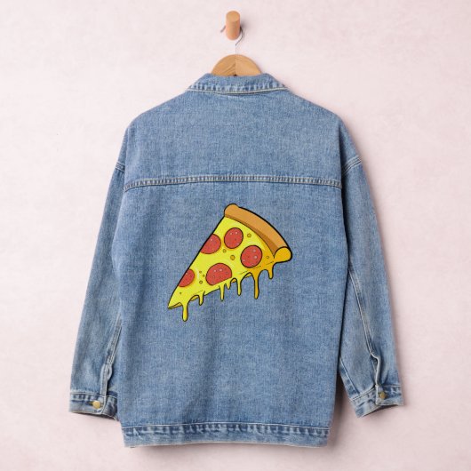 Deze kerel rent op Pepperoni Pizza Denim Jacket (Hangar)