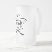 Deze kerst, ik heb mijn ogen eruit geschoten. matglas bierpul (Voorkant rechts)