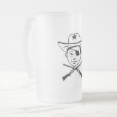 Deze kerst, ik heb mijn ogen eruit geschoten. matglas bierpul (Voorkant links)