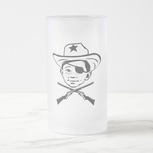 Deze kerst, ik heb mijn ogen eruit geschoten. matglas bierpul (Center)