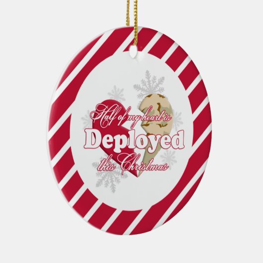 Deze kerst implementeren keramisch ornament (Rechts)