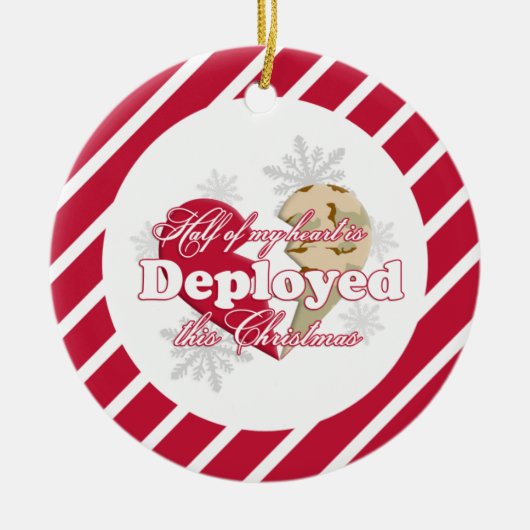 Deze kerst implementeren keramisch ornament (Voorkant)