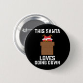 Deze Kerstman houdt ervan om grappige kerst uit te Ronde Button 5,7 Cm (Voorkant /achterkant)