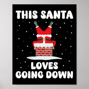 Deze Kerstman houdt ervan om grappige kerst volwas Poster