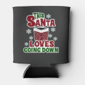 Deze kerstman houdt ervan om met kerst naar benede blikjeskoeler (Voorkant)