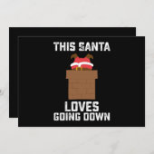 Deze kerstman houdt van grappige kerstmis. kaart (Voorkant / Achterkant)