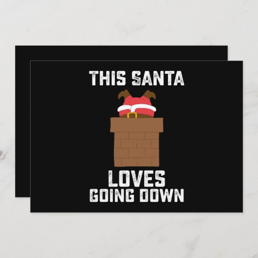 Deze kerstman houdt van grappige kerstmis. kaart (Voorkant / Achterkant)