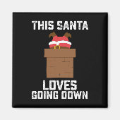 Deze kerstman houdt van grappige kerstmis. magneet (Voorkant)