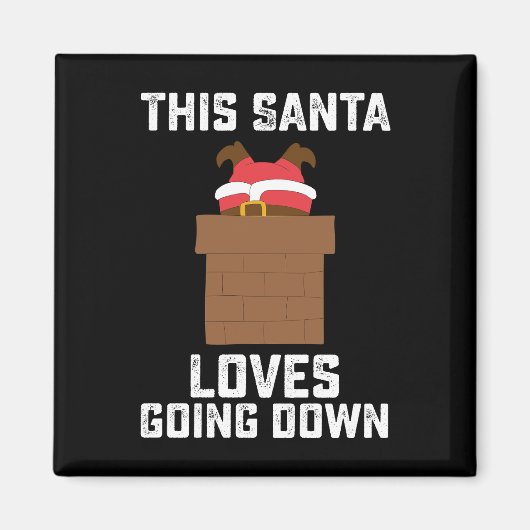 Deze Kerstman houdt van grappige kerstuitzending Magneet (Voorkant)