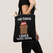 Deze Kerstman is dol op het doen van grappige Kers Tote Bag (Dichtbij)