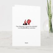 Deze Kerstmis gaat reusachtig zijn, de satirekaart Feestdagen Kaart (Achterkant)