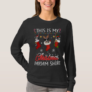 Deze Kerstmis Pyjama Border Collie In Sokken Liefh T-shirt