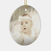 Deze kerstversiering personaliseren keramisch ornament (Rechts)