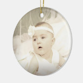 Deze kerstversiering personaliseren keramisch ornament (Links)