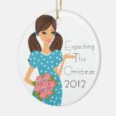 Deze kerstversiering verwachten keramisch ornament (Links)