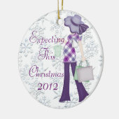 Deze kerstversiering verwachten keramisch ornament (Links)