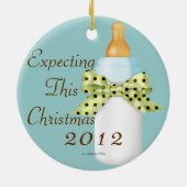 Deze kerstversiering verwachten keramisch ornament (Achterkant)