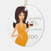 Deze kerstversiering verwachten keramisch ornament (Links)