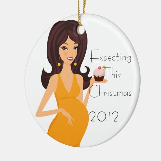 Deze kerstversiering verwachten keramisch ornament (Links)