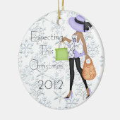 Deze kerstversiering verwachten keramisch ornament (Links)