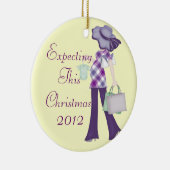 Deze kerstversiering verwachten keramisch ornament (Rechts)
