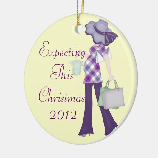 Deze kerstversiering verwachten keramisch ornament (Links)