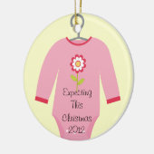 Deze kerstversiering verwachten keramisch ornament (Links)