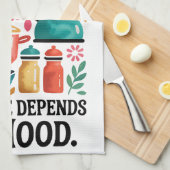 Deze keuken draait de hele dag theedoek (Quarter Fold)