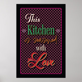 Deze keuken is gekruid met liefde poster