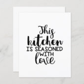 Deze keuken is gekruid met liefdescitaat (Voorkant / Achterkant)