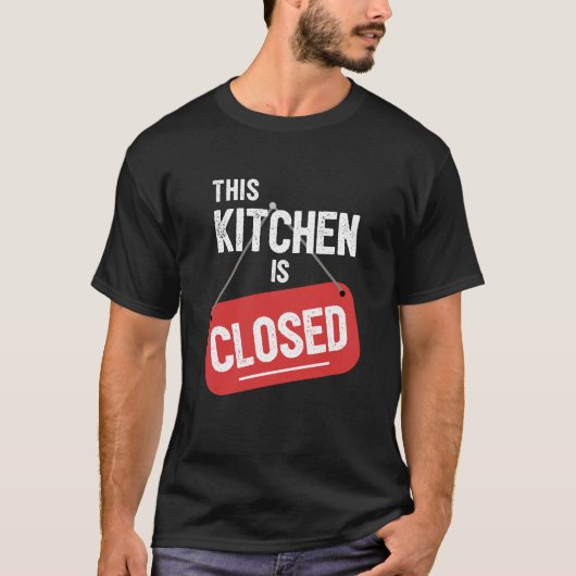 Deze keuken is gesloten teken grappig pickleball t-shirt (Voorkant)