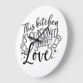 Deze keuken is met liefde bedekt grote klok (Hoek)