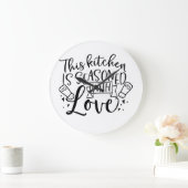 Deze keuken is met liefde bedekt grote klok (Huis)