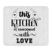 Deze keuken is met liefde bedekt snijplank (Voorkant)