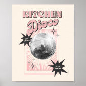 Deze Keuken Is voor Dans Poster – Disco Keuken (Voorkant)