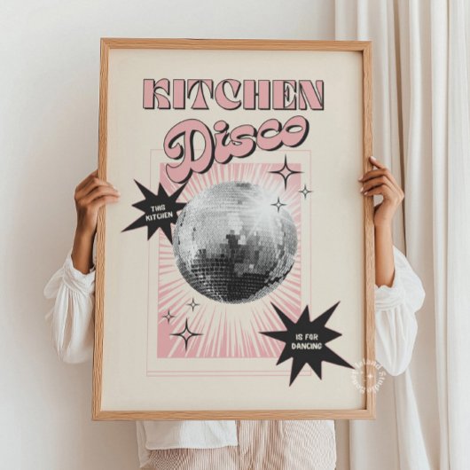 Deze Keuken Is voor Dans Poster – Disco Keuken
