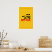 DEZE KEUKEN IS VOOR DANSEN – Grappige Keuken Poste Poster (Keuken)