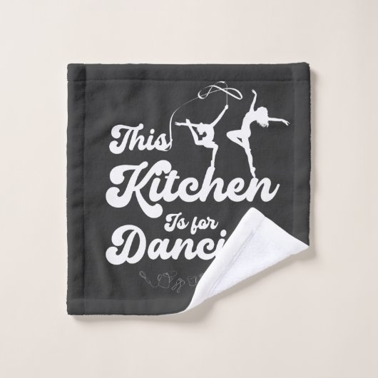 Deze keuken is voor dansen washandje (Wasdoekje)