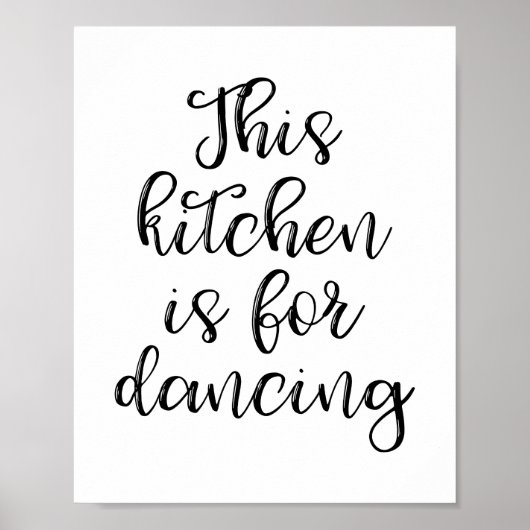 Deze keuken is voor dansend Poster (Voorkant)