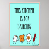 Deze keuken is voor dansend Poster (Voorkant)