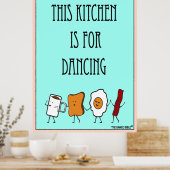 Deze keuken is voor dansend Poster (Keuken)