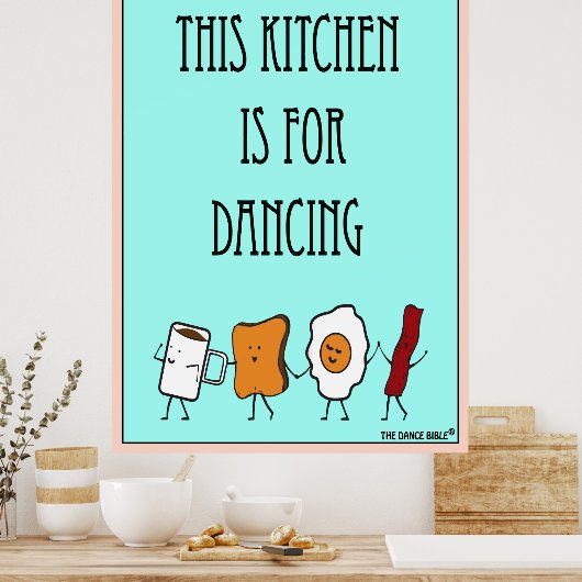 Deze keuken is voor dansend Poster (Keuken)