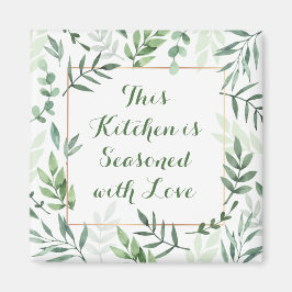 Deze keuken is voorzien van een liefdeskoelkast magneet