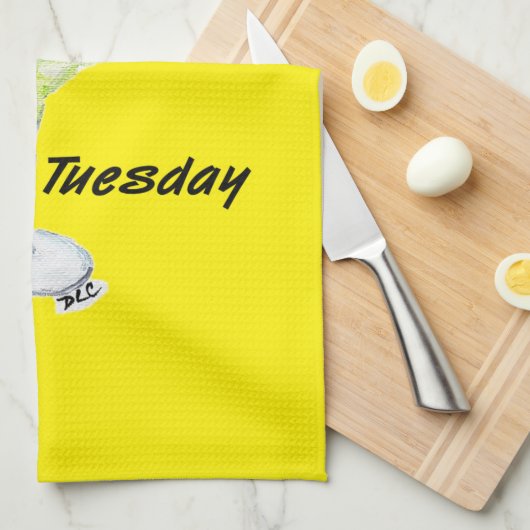 Deze keukenhanddoek zal je dag ophelderen (Quarter Fold)