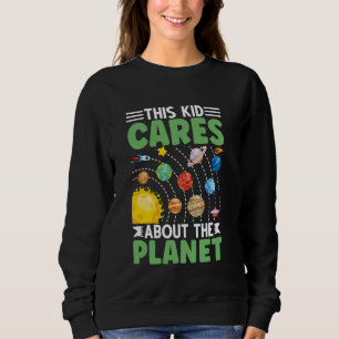 Deze Kid Cares Save Earth Eco-Vriendelijke Planeet Trui